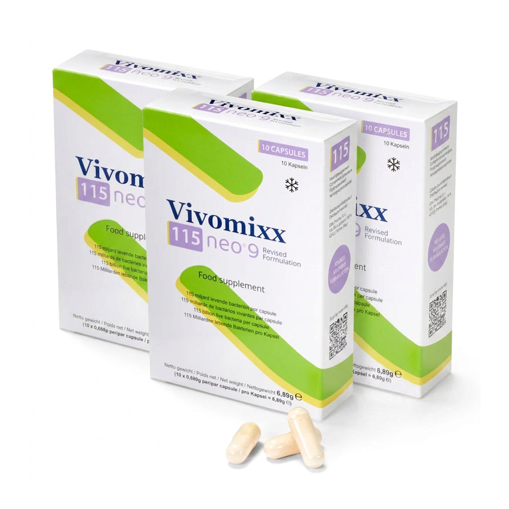 Vivomixx 115 neo®9 – Monats-Bundle mit 115 Milliarden Laktobazillen & Bifidobakterien